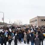 St. Paul, Minnesota, high school students walk out and march to demand justice for Amir Locke.