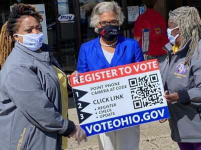 Photo: Rep. Joyce Beatty of Ohio’s 3rd Congressional District participates in a Sept. 18, 2020 voter registration, education and information drive.