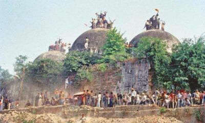 Destruction of the Babri Mosque. Ayodhya, India, December 6, 1992.
