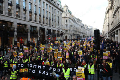 Anti-Brexit, anti-fascist rally, London, December 9, 2018