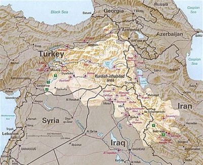 Kurdish-inhabited areas (1992)