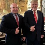 Sean O’Brien and Donald Trump at Mar-a-Lago