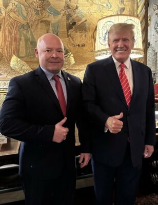 Sean O’Brien and Donald Trump at Mar-a-Lago
