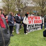 Palestine solidarity rally and camp at the University of Michigan. April 24, 2024.