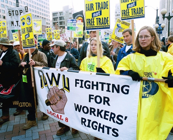 Fair trade, not free trade, Seattle 1999