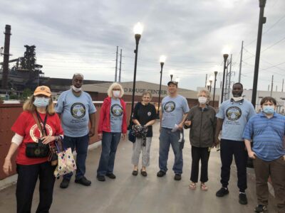 UAWD supporters leafleting at the Ford Rouge plant, UAW Local 600